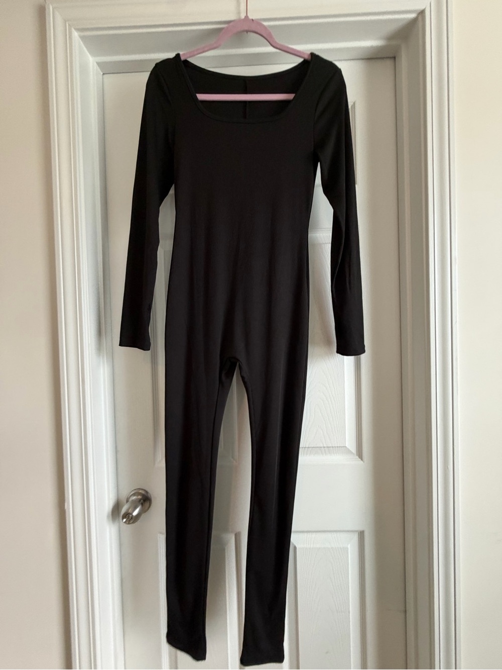 Black Long-Sleeve Women's Jumpsuit